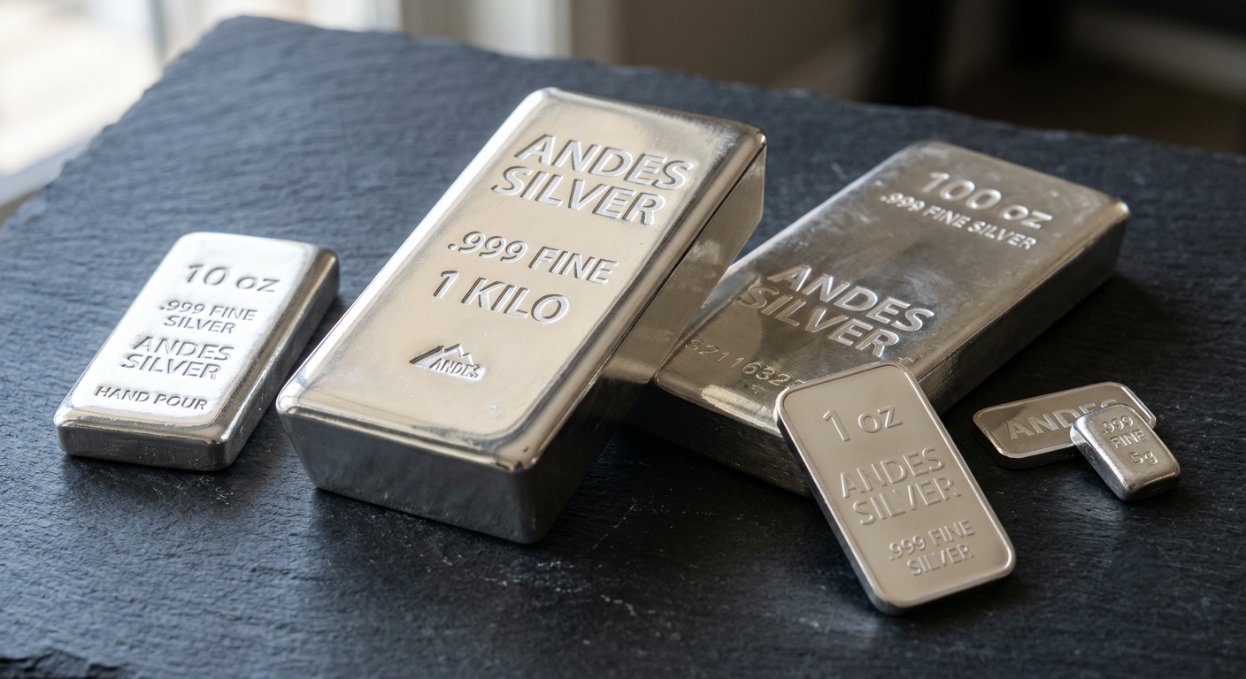 Barras de plata de inversión